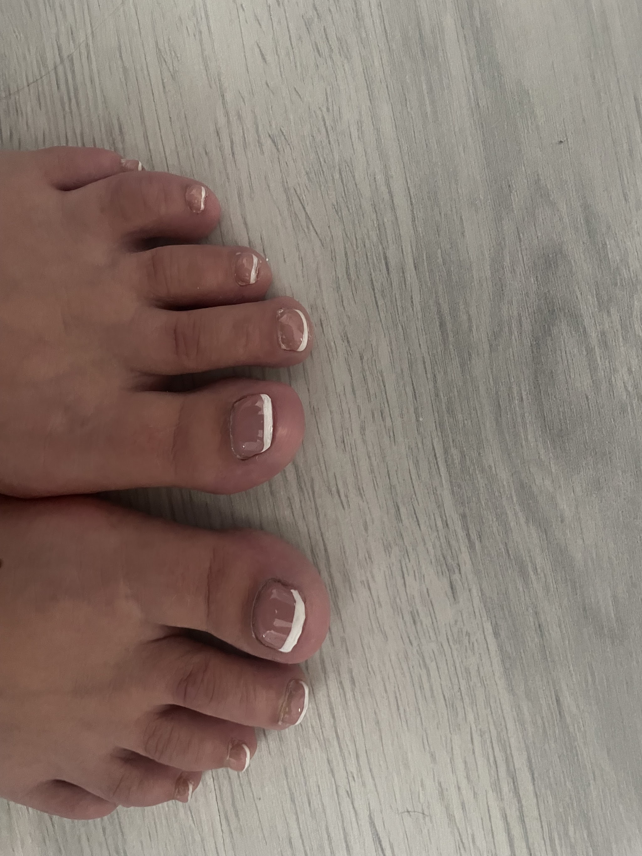 Teennagels met een French lijntje